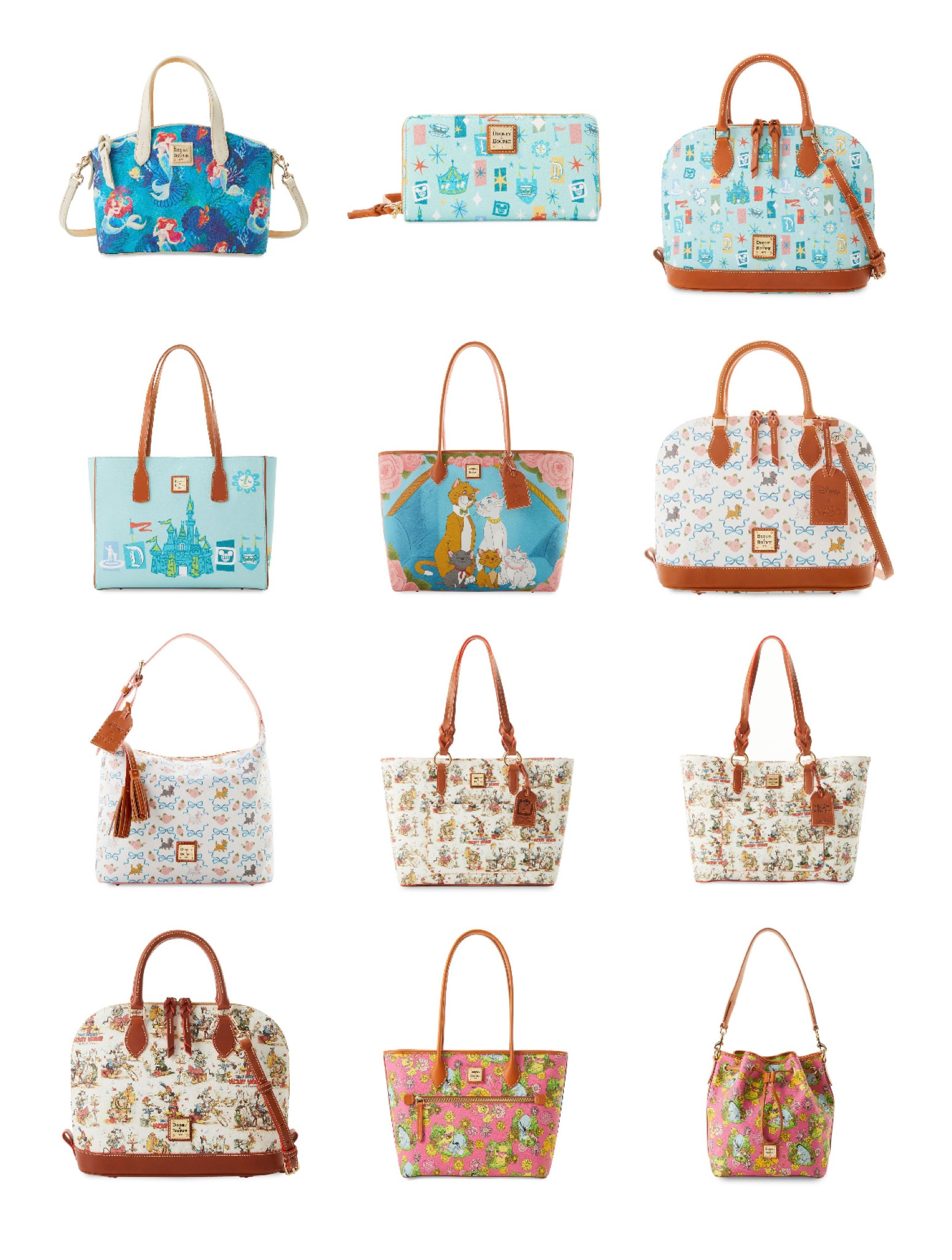 Disney Dooney & Bourke Bags in Ariel The Little Mermaid, Aristocats,  Fantasy, & the New Winnie the Pooh! 

#LTKtravel #LTKitbag #LTKGiftGuide