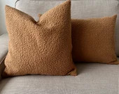 Boucle Camel Comfy Accent Pillow Cover, Extra Soft Pillow Case, Puffy Teddy Lumbar Cushion Cover ... | Etsy (CAD)