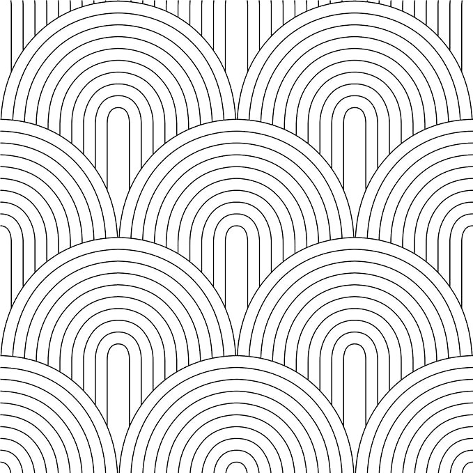 HaokHome 96033 Peel and Stick Wallpaper Abstract Rainbow Black/White Removable contactpaper for H... | Amazon (US)