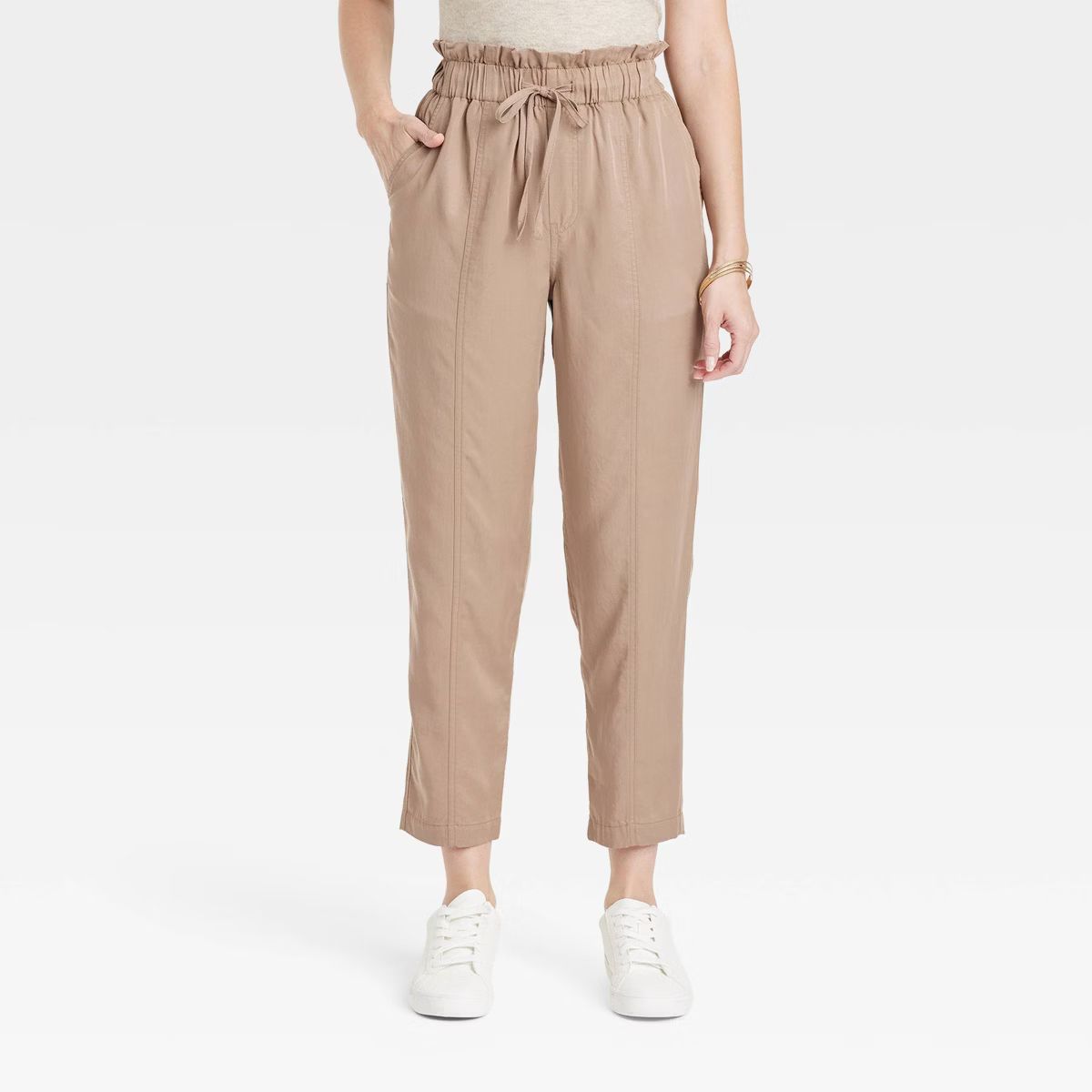 Women's High-Rise Tapered Ankle Pull-On Joggers - A New Day™ | Target