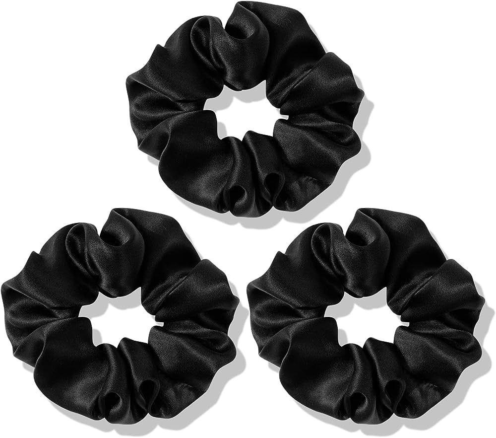 OLESILK 100% Mulberry Silk-Scrunchies for Hair Sleep, Women Grils Silk Hair Ties for Frizz & Brea... | Amazon (US)