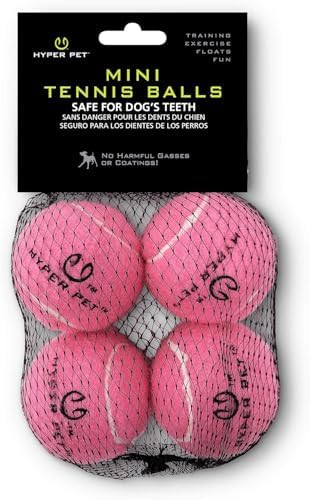 Hyper Pet Mini Extra Small Tennis Balls for Dogs, 1.75 Inch, 4 Pack, Pink | Amazon (US)