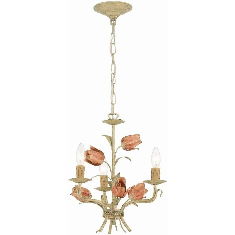 3 Light Mini Chandelier in Traditional Style-16 inches Tall and 14 inches Wide Bailey Street Home... | Walmart (US)