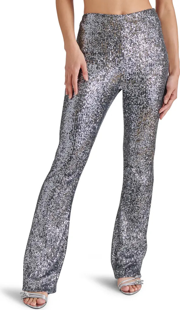 Steve Madden Citrine Sequin High Waist Flare Leg Pants | Nordstrom | Nordstrom