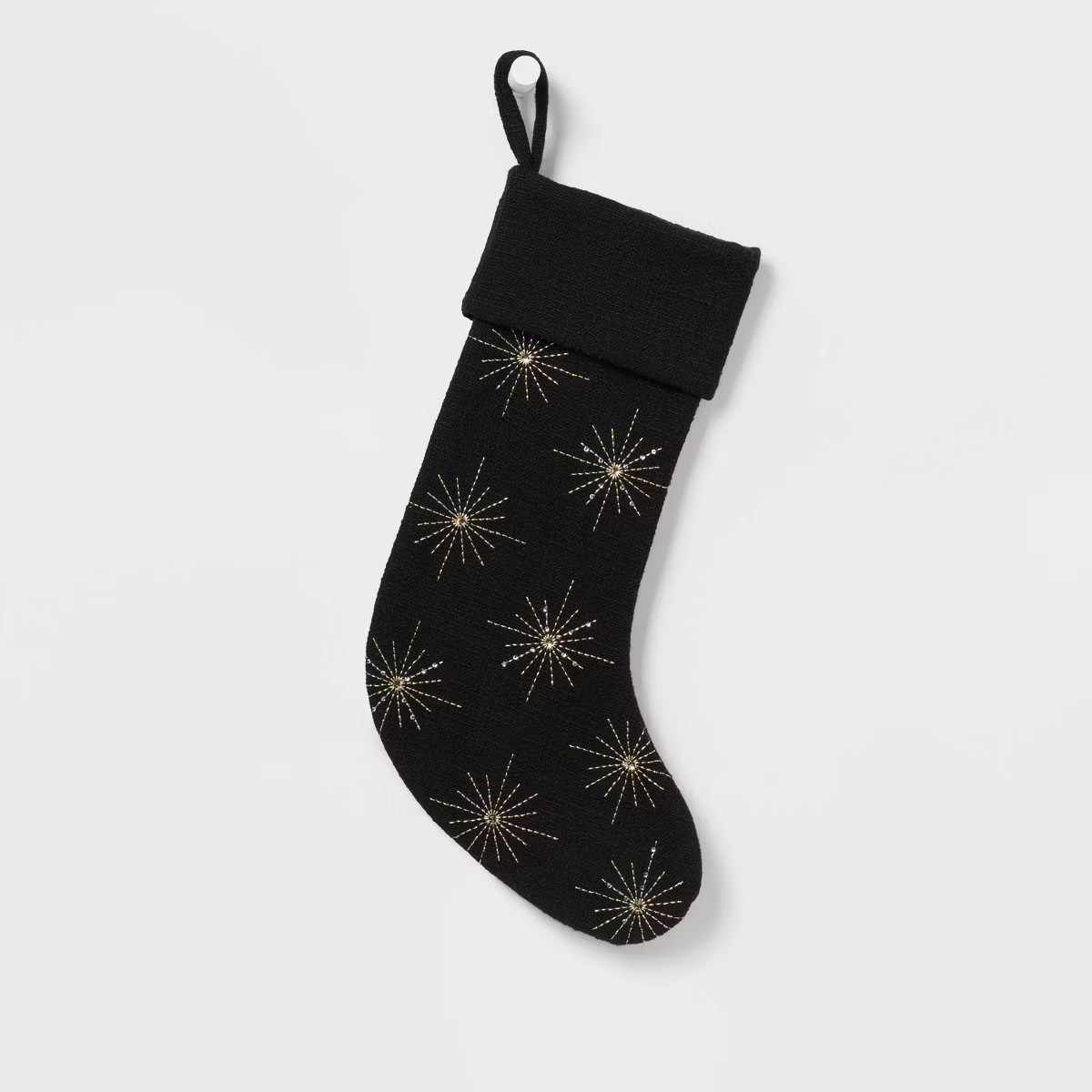 20" Embroidered Starburst Snowflake Christmas Holiday Stocking - Wondershop™ | Target