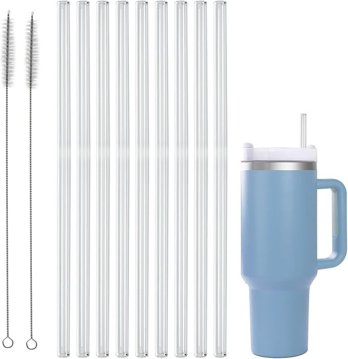 MLKSI Replacement Straws for Stanley 40 oz Quencher Tumbler, 6 Pack Reusable Plastic Straws with ... | Amazon (US)