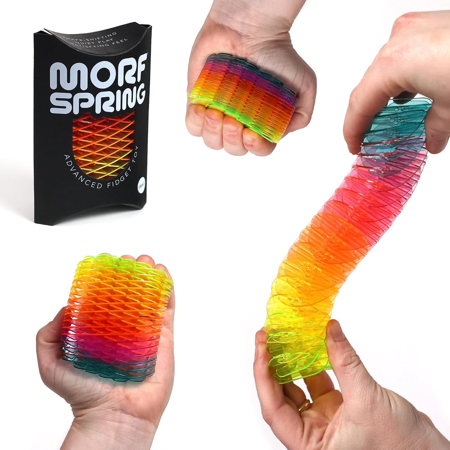 Morf Spring 3D Sensory Fidget Toys for Kids, Teens & Adults, Rainbow, Small | Amazon (US)