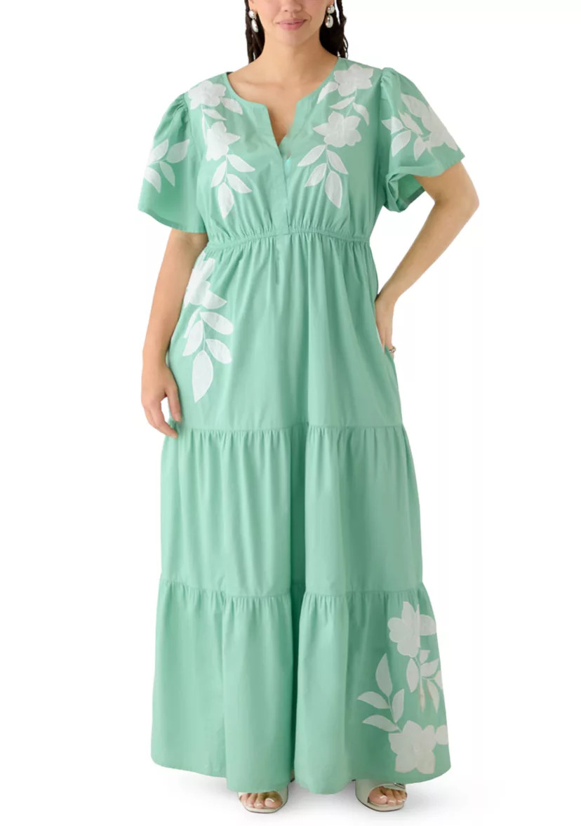 Plus Size Short Sleeve Maxi Dress | Belk