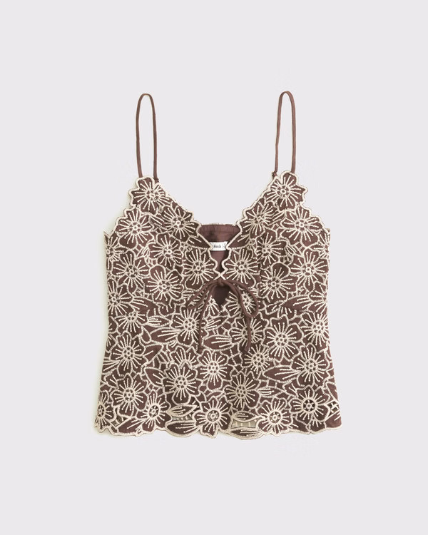 The A&F Bella Tie-Front Cami | Abercrombie & Fitch (US)