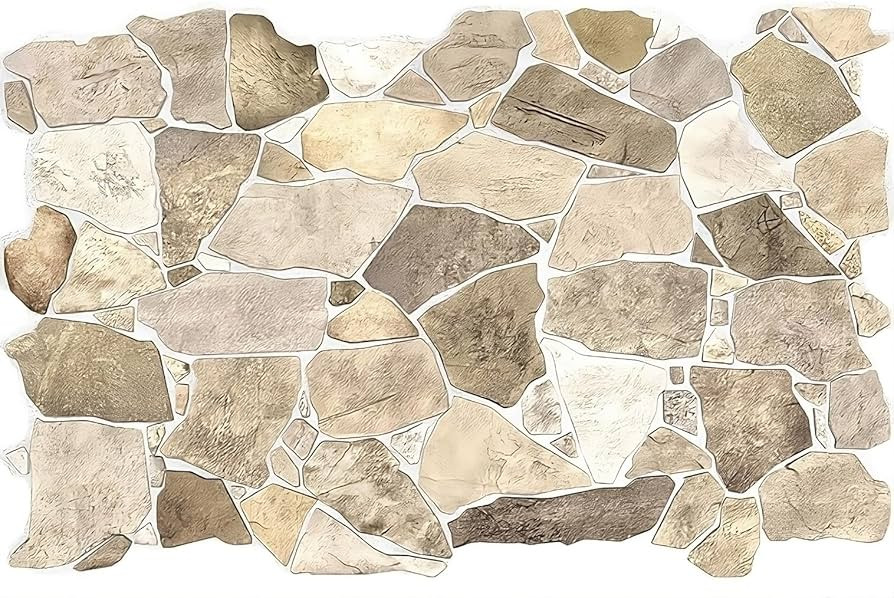 CONCORD WALLCOVERINGS™ Stone Effect Wall Panels, Pack of 5, Faux rock wall panels, Wild Stone i... | Amazon (US)