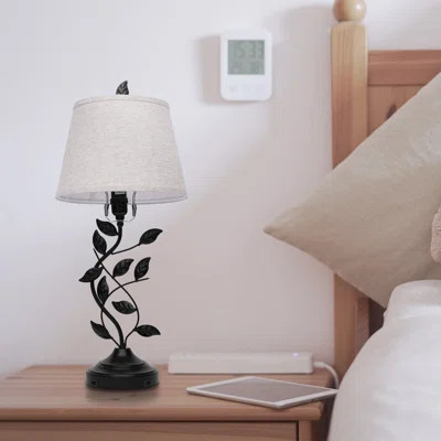 USB Table Lamp Bedside Lamp Nightstand Lamp Retro Desk Lamp for Bedroom and Living Room | Wayfair North America
