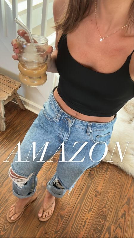Amazon tank set size small
Amazon The Drop jeans size 25
Looks like Agolde jeans 
Amazon glass cup with straw
Breville espresso maker 
Walmart sandals size 7
Looks like teeks 

#amazon #outfit #casual #walmart #coffee #laurabeverlin

#LTKsalealert #LTKfindsunder50 #LTKfindsunder100