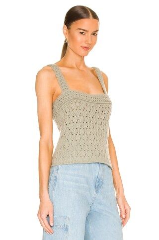 Vince Crochet Camisole in Artichoke from Revolve.com | Revolve Clothing (Global)