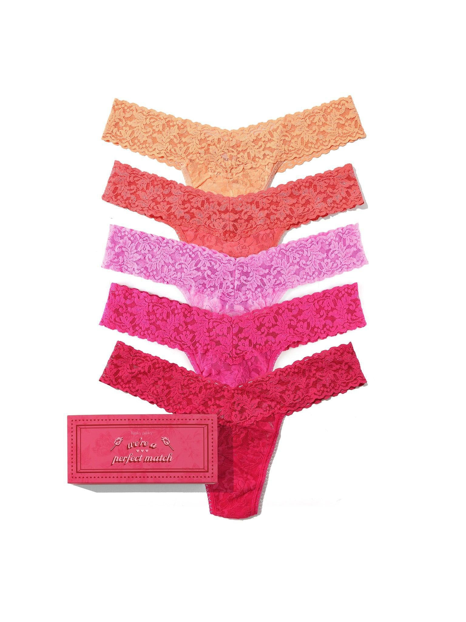 4911® Signature Lace® Low Rise Matchbox 5 Pack | Hanky Panky
