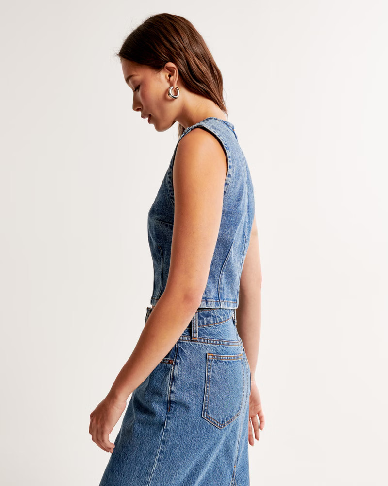 Denim Shell Top | Abercrombie & Fitch (US)