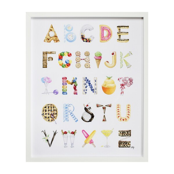 Dessert Alphabet, 16" x 20" | Maisonette