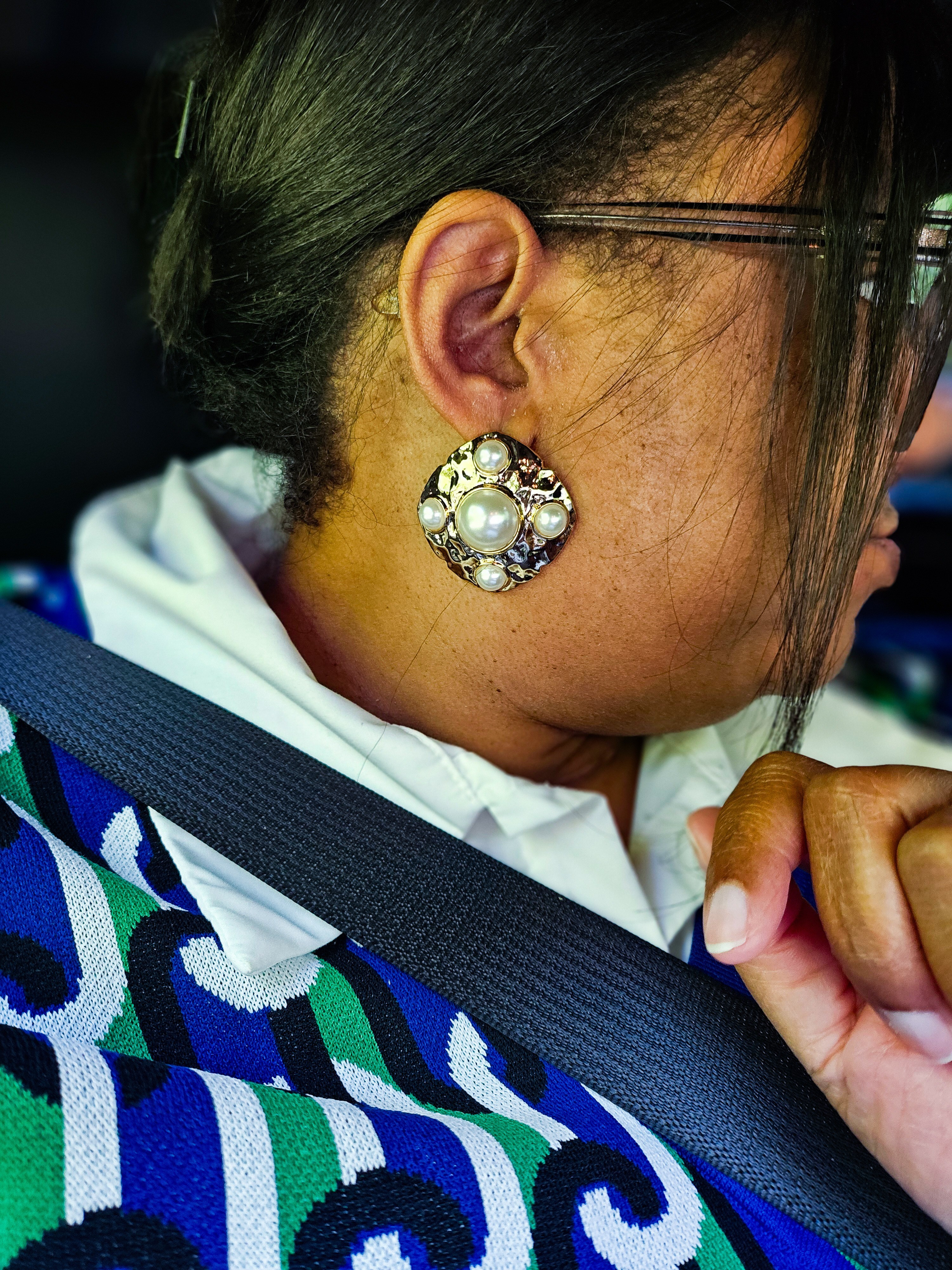 Button earrings from Cato

