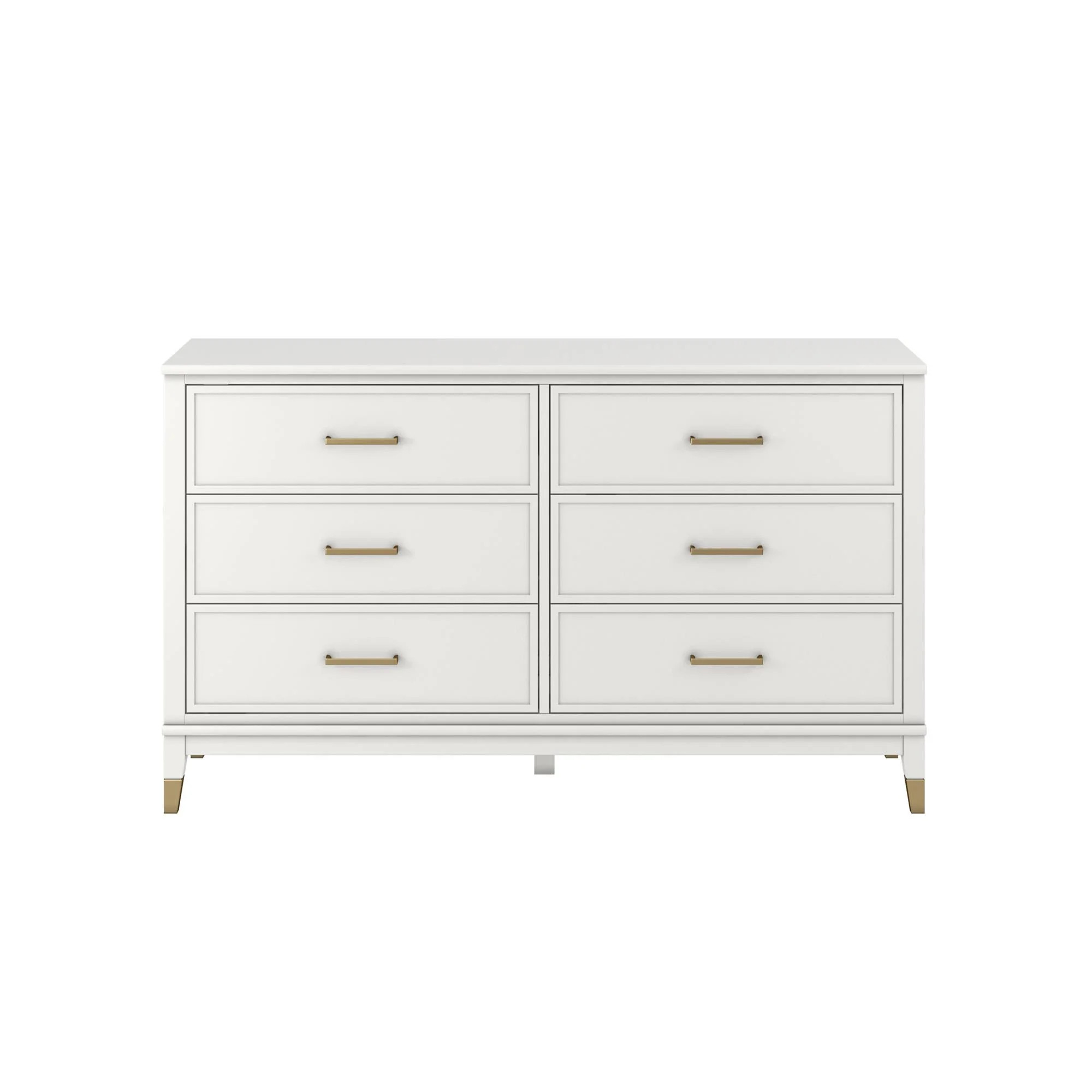 CosmoLiving by Cosmopolitan Westerleigh 6-Drawer Dresser, White | Walmart (US)