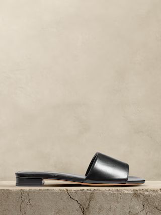 Lucca Leather Slide Sandal | Banana Republic (US)