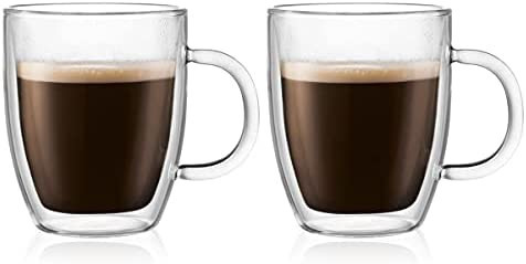 Bodum Bistro Coffee Mug, 10 Ounce (2-Pack), Clear | Amazon (US)