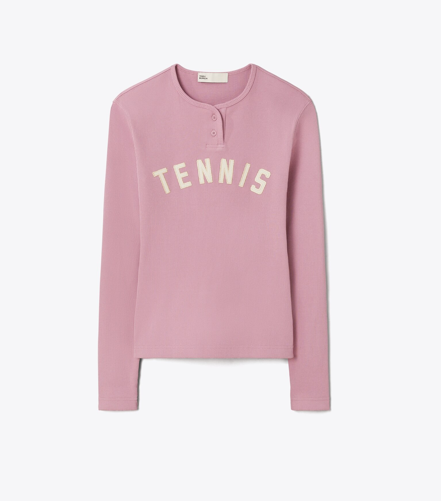 RIBBED COTTON TENNIS HENLEY | Tory Burch (US)