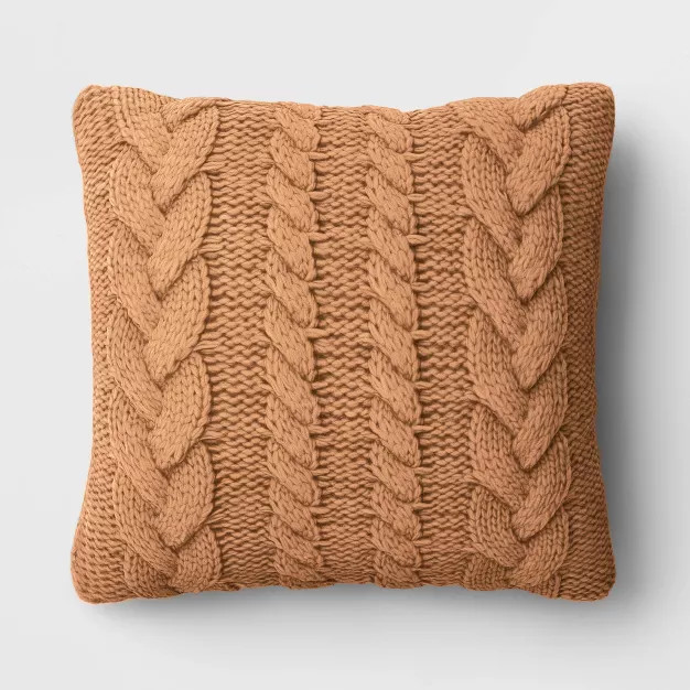 Cable Knit Throw Pillow - Threshold™ | Target