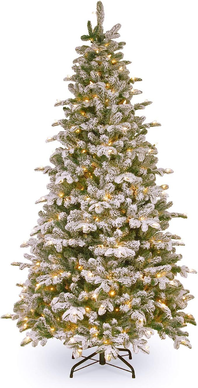 National Tree Everest Fir Tree, Snowy Green | Amazon (US)