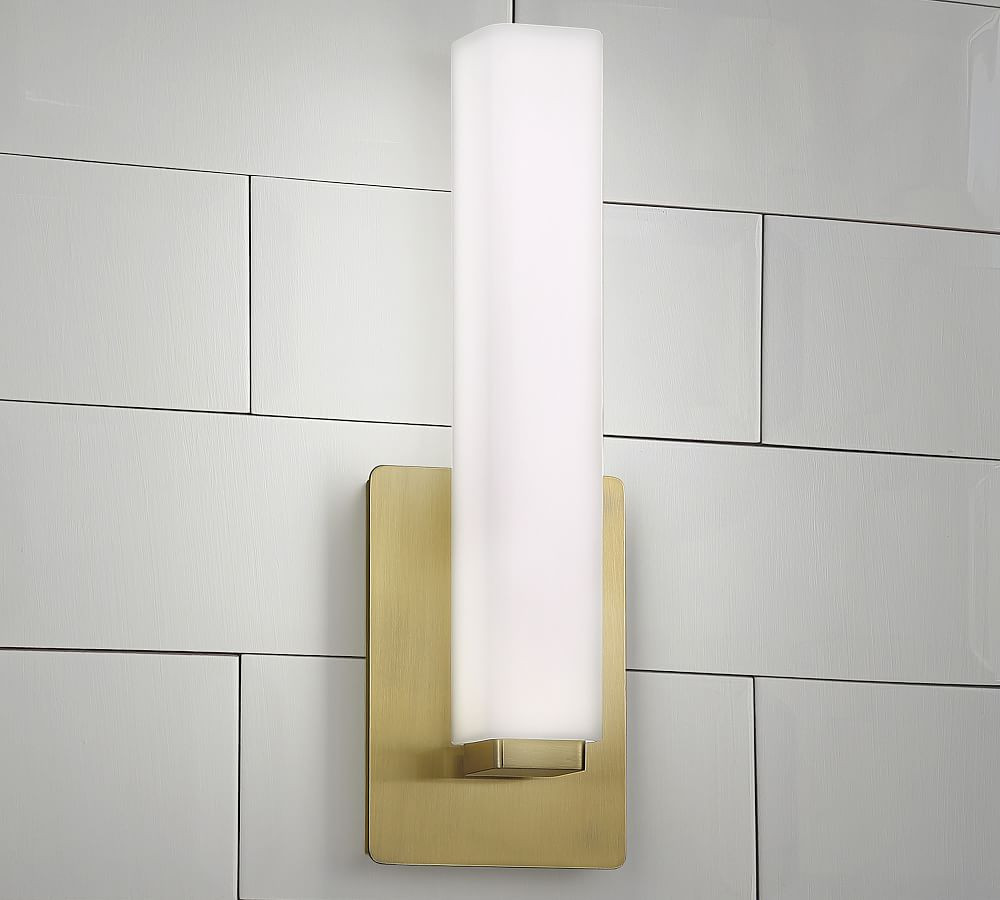 Holten Vertical Single Sconce | Pottery Barn (US)