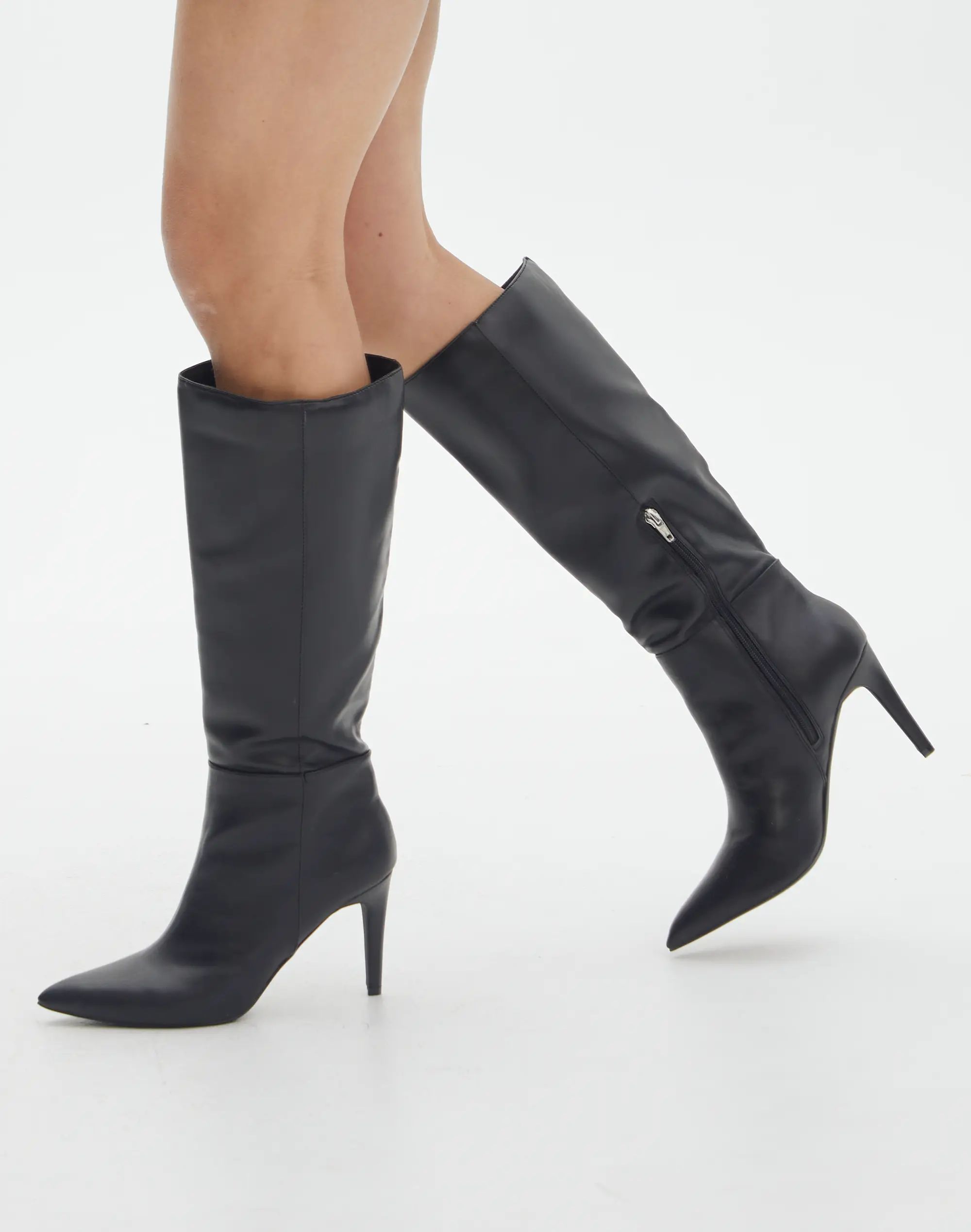 Knee High Faux Leather  Boot | Glassons (Australia)