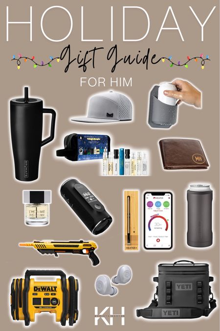 Men’s holiday gift guide!!

Insulated cup | water resistant hat | shower cup holder | personalized wallet | meat thermometer | but a salt | coozy | cologne | cologne samples | ear buds | gift ideas for men | cooler | gifts for him 
 | Christmas gift guide 

#LTKHoliday #LTKGiftGuide #LTKSeasonal