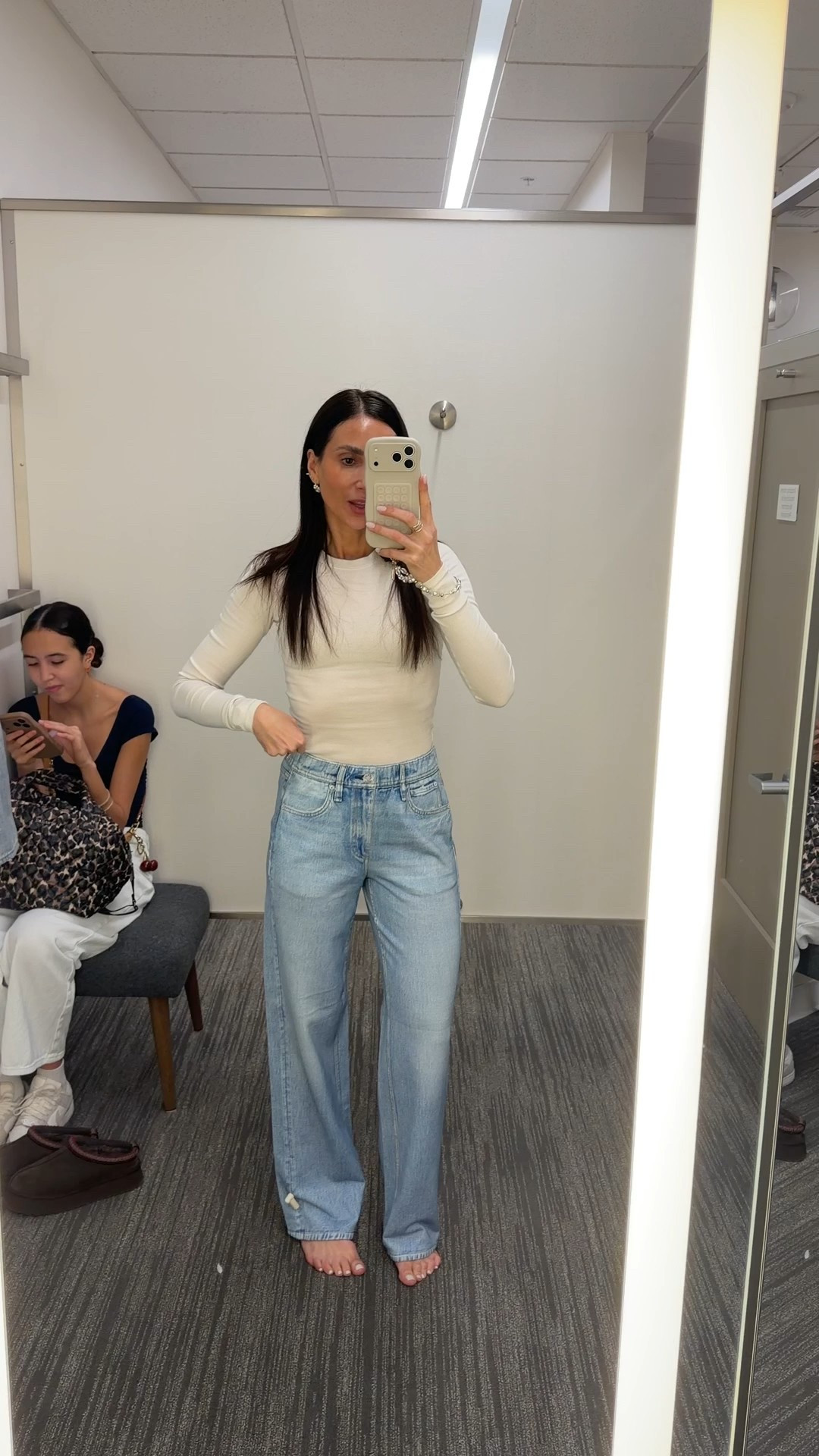 Sweatpant jeans , I’m wearing size 25 and I am 5’7 for height reference 

#LTKNYFW #LTKdayinmylife #LTKValentine