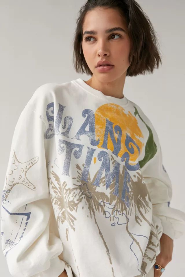 Island Time Graphic Sweatshirt | Urban Outfitters (US and RoW)