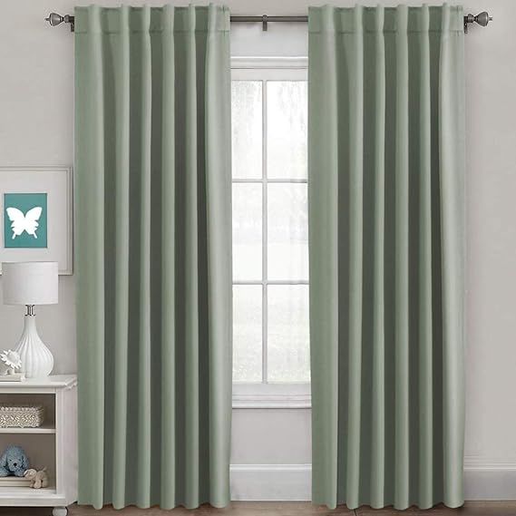 H.VERSAILTEX Blackout Curtains Thermal Insulated Window Treatment Panels Room Darkening Blackout ... | Amazon (US)