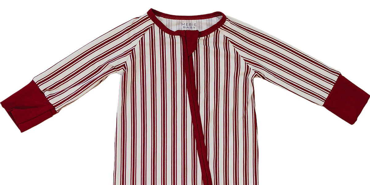 Mebie Baby Red Plaid Bamboo Zipper – Matching Family Holiday | Mebie Baby