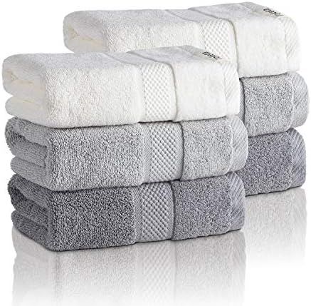 Toketa Premium Hand Towels for Bathroom Combed Cotton Hand Towels Absorbent Soft Cotton Hand Towe... | Amazon (US)