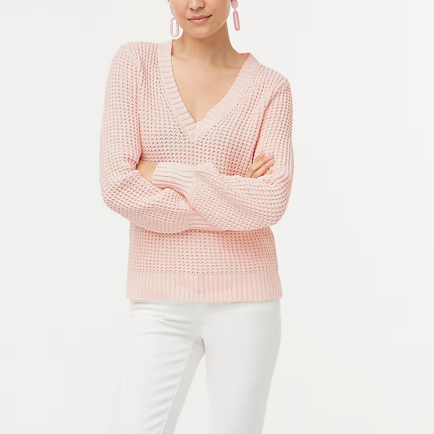 Textured cotton sweater | J.Crew Factory