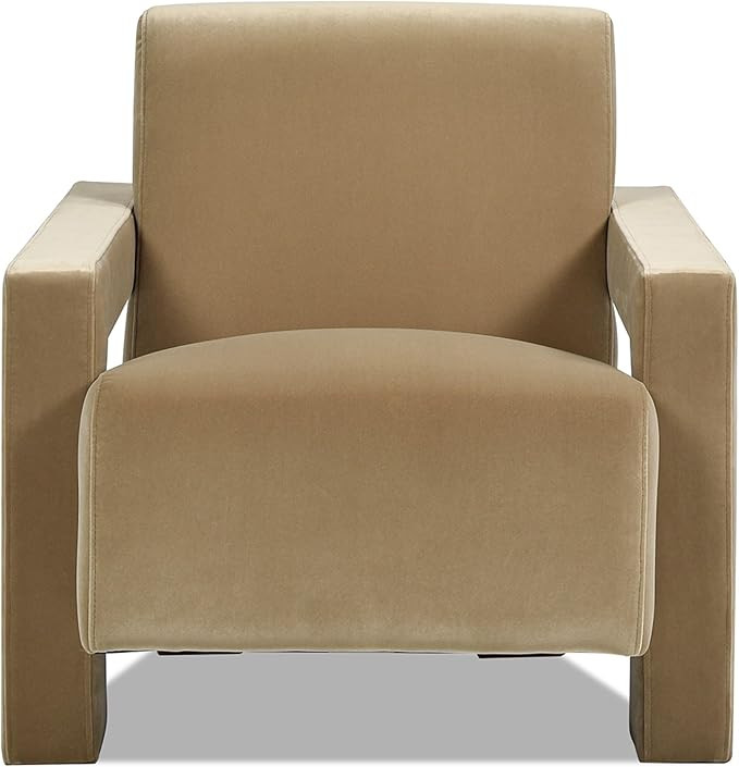 Jennifer Taylor Home Ethan 28.5" Fully Upholstered Accent Arm Chair, Camel Brown Beige Performanc... | Amazon (US)