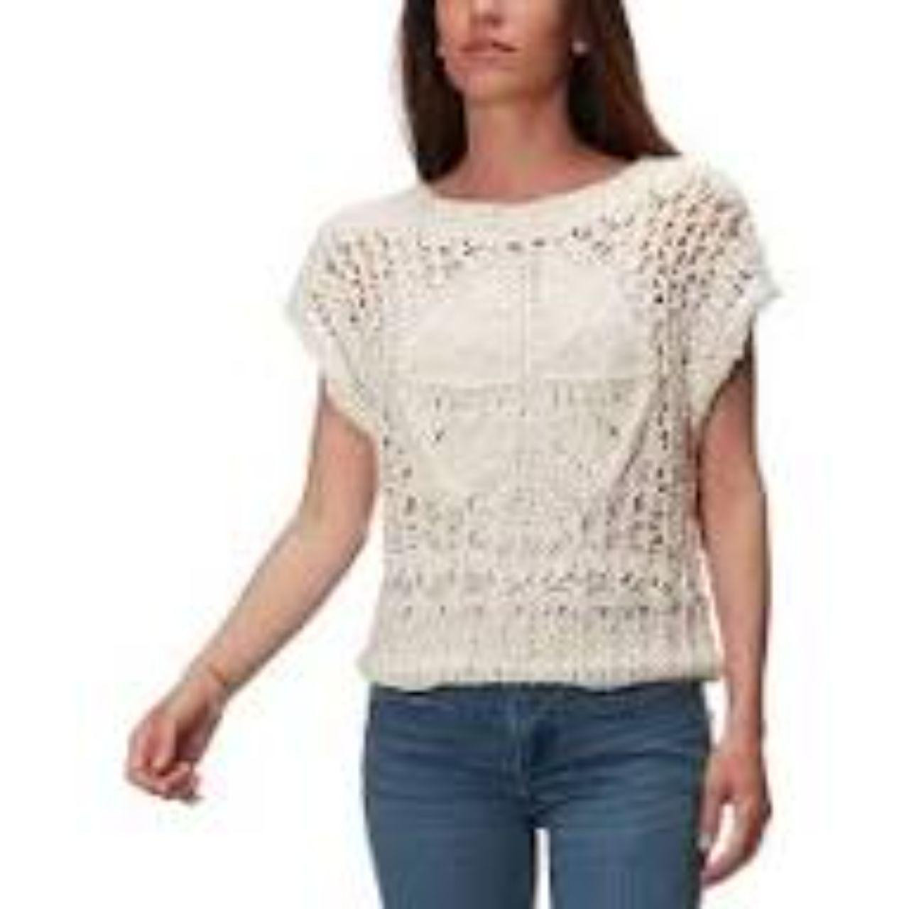 Free People Women's Tank top - Cream - 8 | Depop US