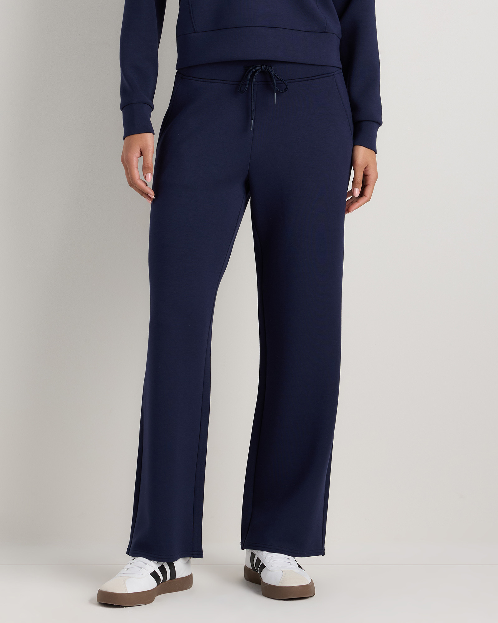 Quince | Women's CloudComfort Wide Leg Pants in Deep Navy, Size Medium, Tencel | Quince
