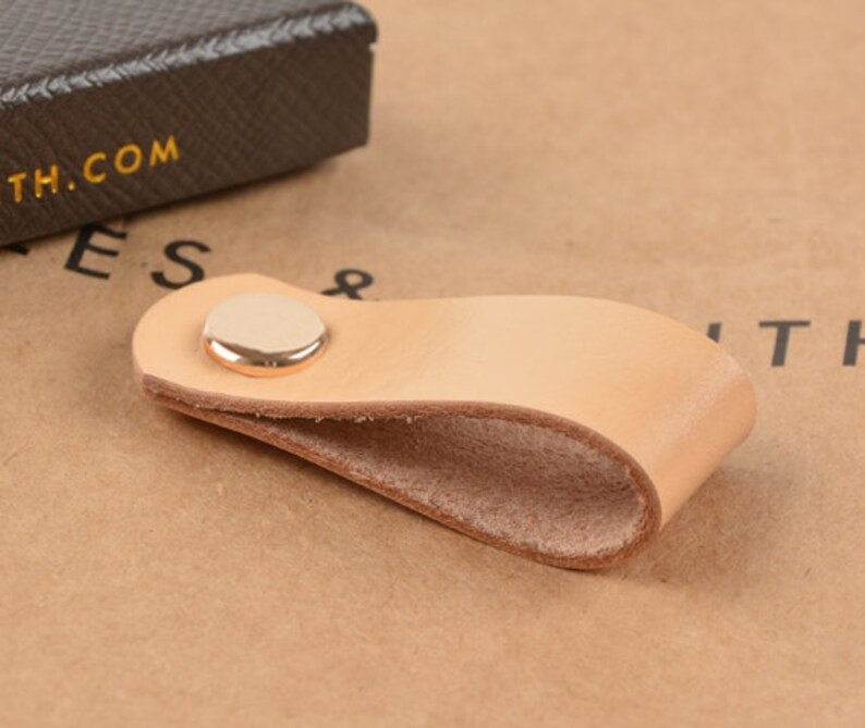 Vegetable Tanned Leather  Door Handles For Cabinet Wardrobe Cupboard Drawer Pull Knobs Furniture ... | Etsy (US)