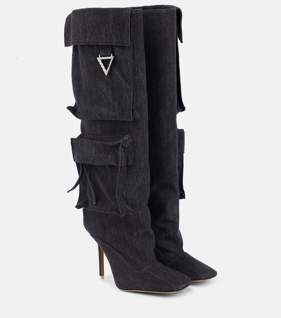Sienna denim knee-high boots | Mytheresa (INTL)