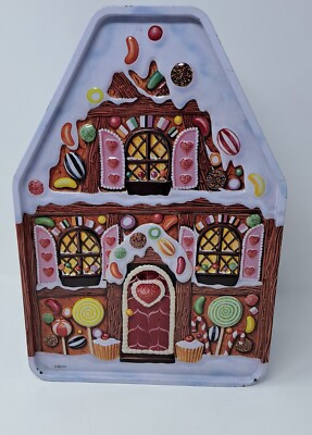 Christmas Gingerbread House Cookie Tin -  Large Holiday Tin Storage  | eBay | eBay US
