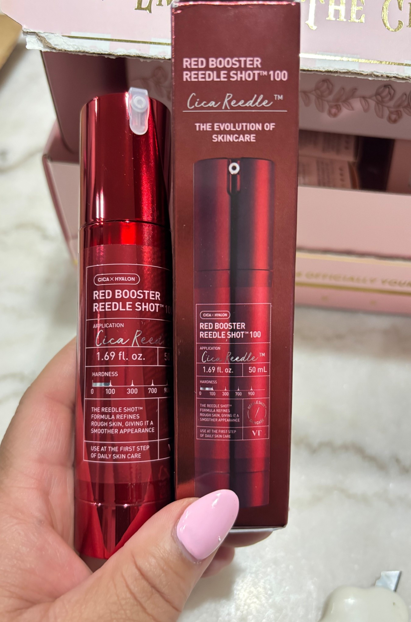 VT COSMETICS Red Booster Reedle Shot 100 Serum with Dragon’s Blood Extract & Exosome Microneedling Formula, Korean Skincare, ✨
