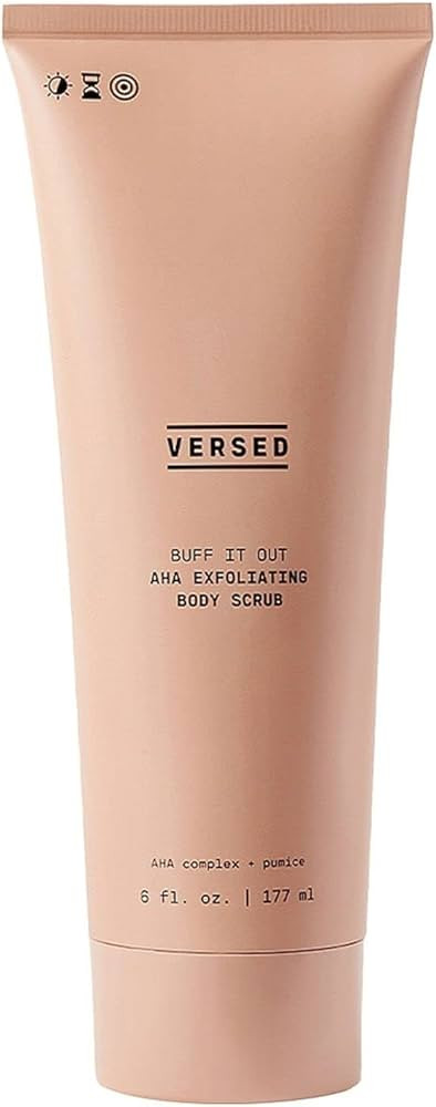Versed Buff It Out AHA Exfoliating Body Scrub - Lactic Acid & Glycolic Acid Exfoliate - Microfine... | Amazon (US)