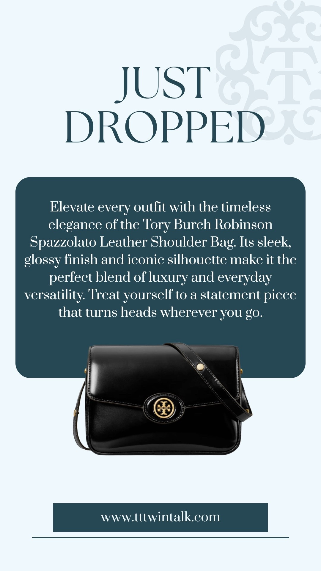 Elevate every outfit with the timeless elegance of the Tory Burch Robinson Spazzolato Leather Shoulder Bag. Its sleek, glossy finish and iconic silhouette make it the perfect blend of luxury and everyday versatility. Treat yourself to a statement piece that turns heads wherever you go.

#LTKSeasonal #LTKOver40 #LTKHoliday