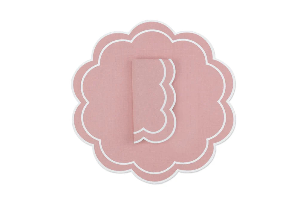 Bloom Cotton Blend Napkin and Placemat, Set of 4 | Over The Moon