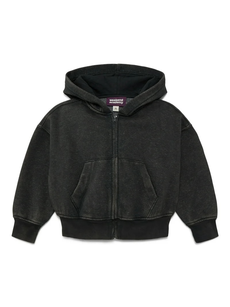 Weekend Academy Boys Fleece Zip Up Hoodie, Sizes 4-18 | Walmart (US)