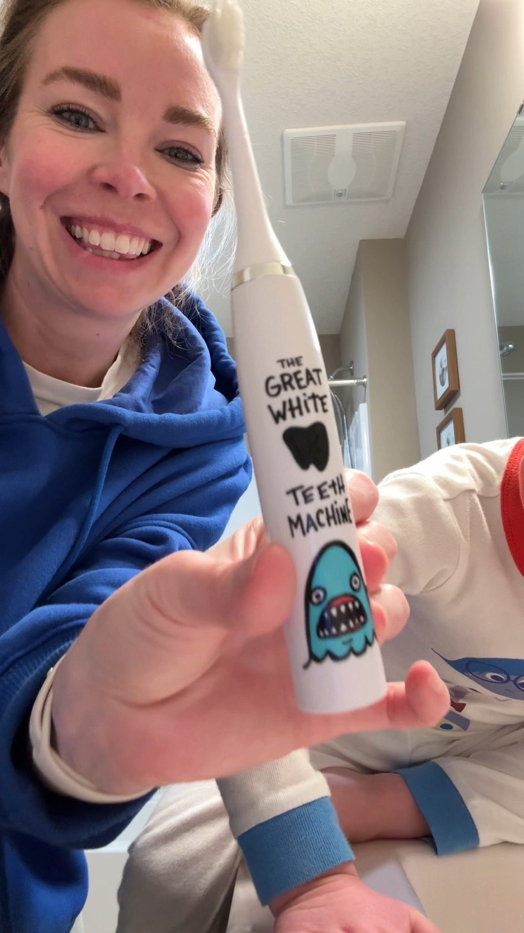 I grabbed the Made By Dentists kids toothbrush for them, shark for my oldest, panda for my youngest, and they were instantly into it.

What I like:
	•	rechargeable, no batteries to deal with
	•	2-minute timer so they learn how long to brush
	•	easy grip for little hands
	•	comes with extra brush heads
	•	simple, one mode, no confusion

Small switch, but it made our routine way smoother and got them more excited about brushing, which I’ll take every time.

If you’re trying to make brushing easier with your kids, this is a good one to grab at Target.

#LTKKids #LTKdayinmylife #LTKmomlife