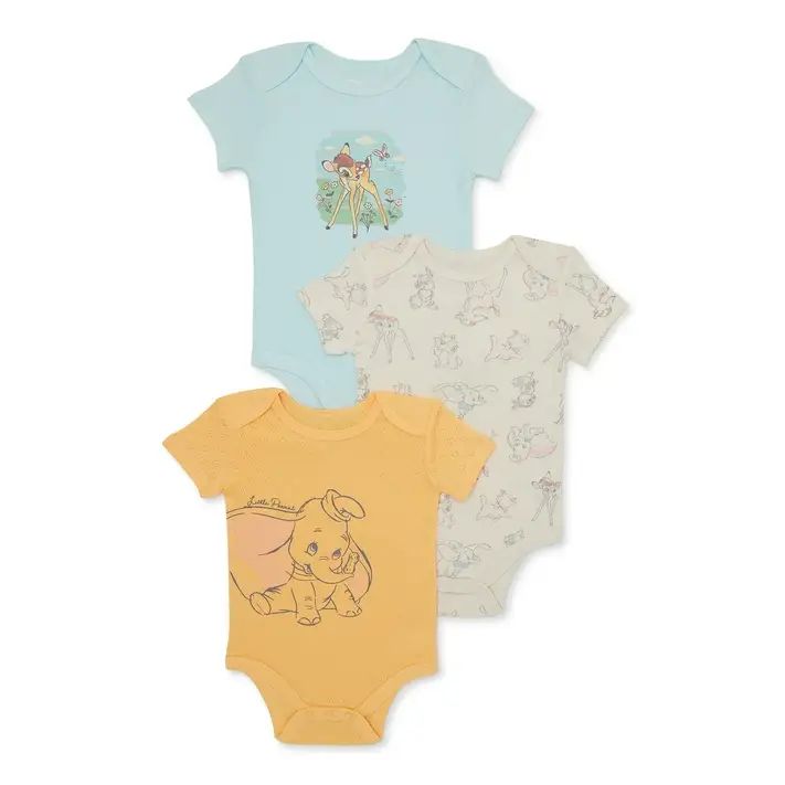 Disney Baby Boys Bodysuit, 3-Pack, Sizes 0-24 Months - Walmart.com | Walmart (US)