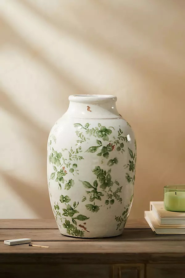 Green Chinoiserie Jar Vase By Terrain in Assorted | Anthropologie (US)
